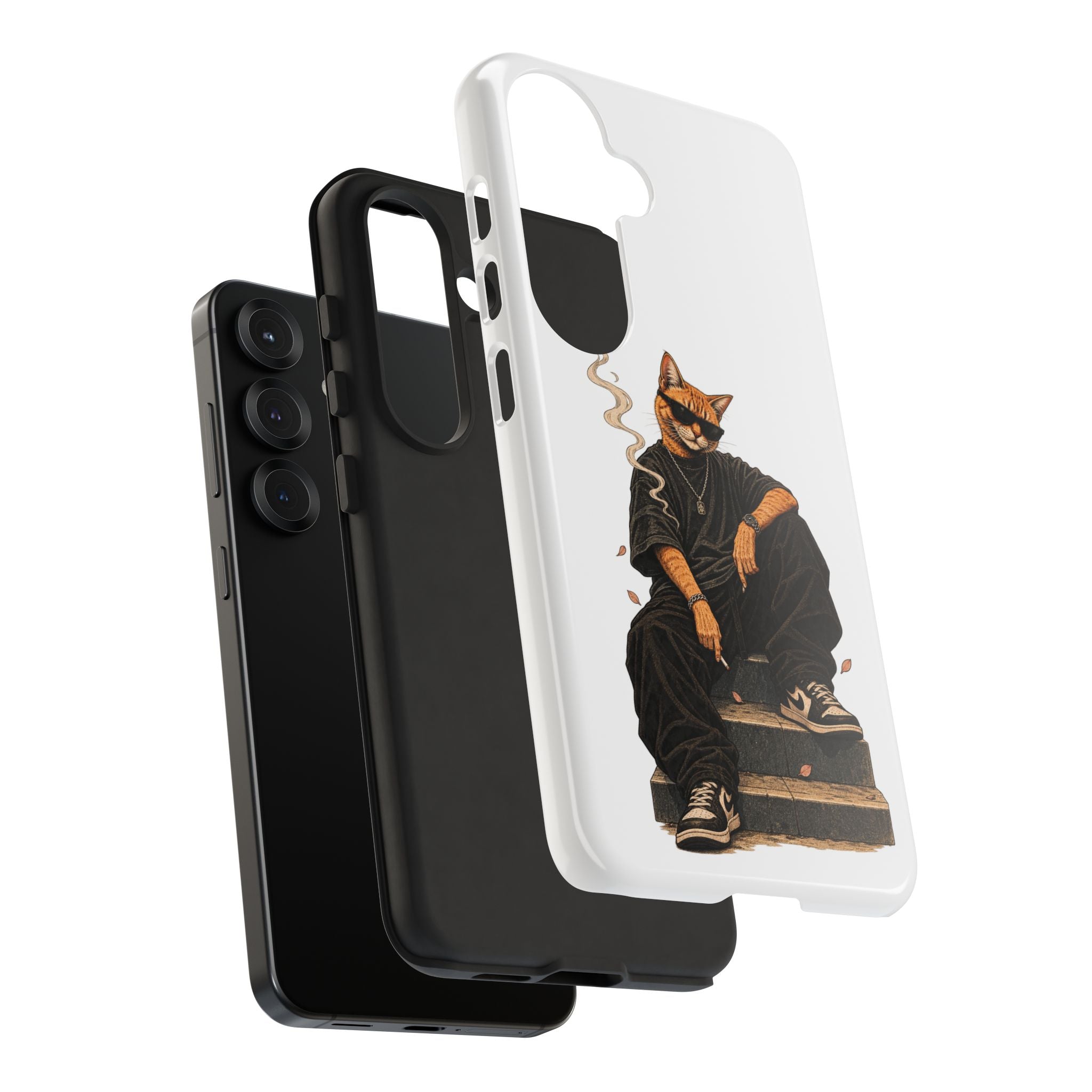 Cat Gangsta Phone Case — Cool Streetwear Cat Design