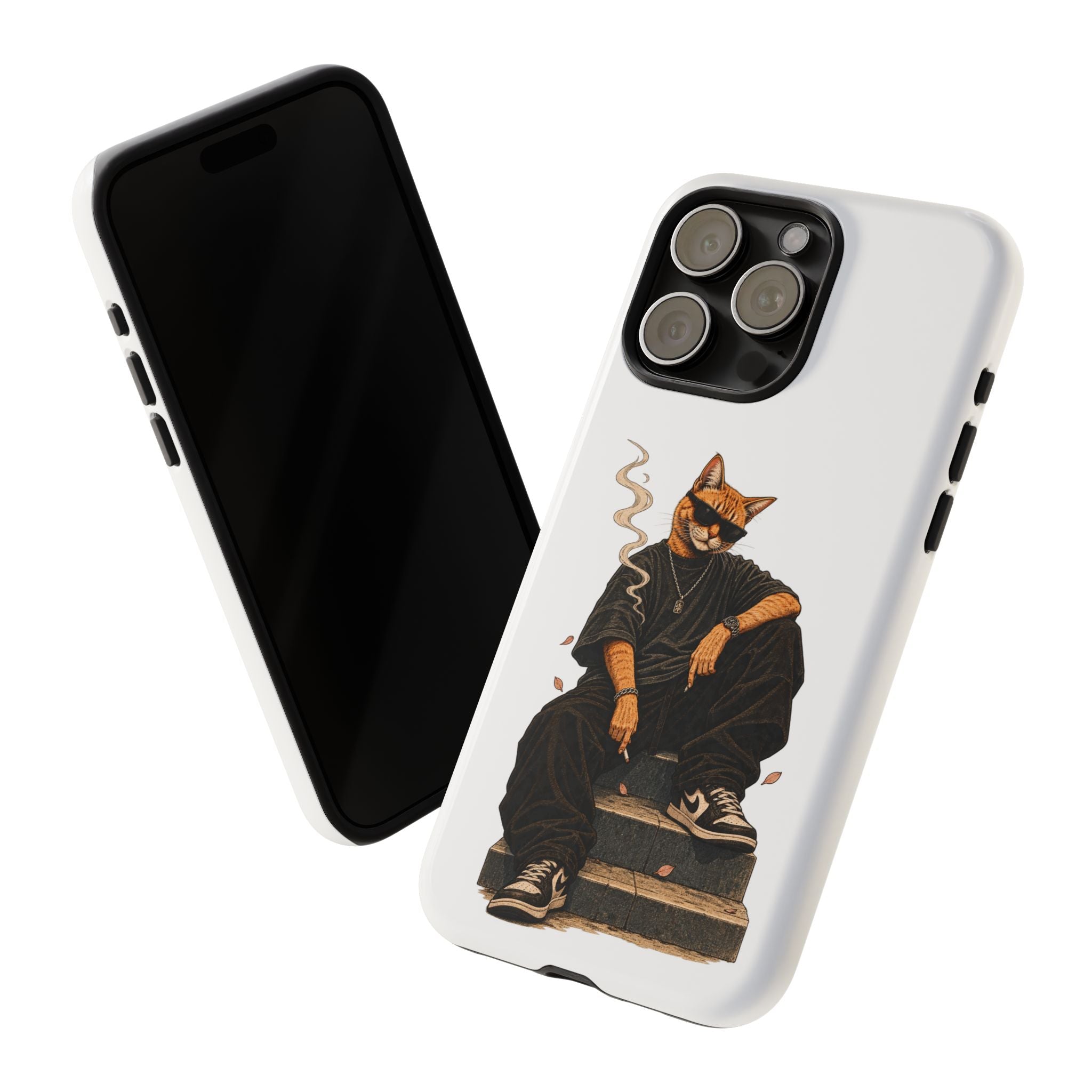 Cat Gangsta Phone Case — Cool Streetwear Cat Design