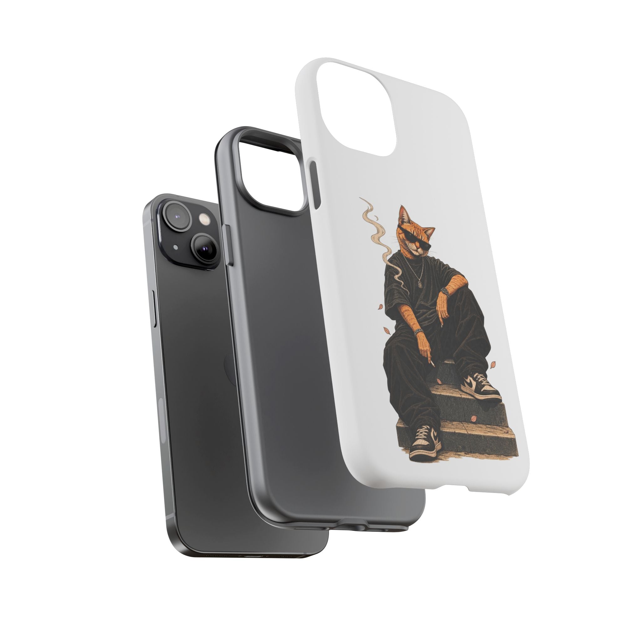 Cat Gangsta Phone Case — Cool Streetwear Cat Design