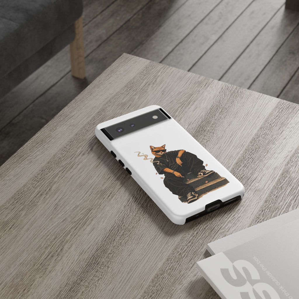 Cat Gangsta Phone Case — Cool Streetwear Cat Design