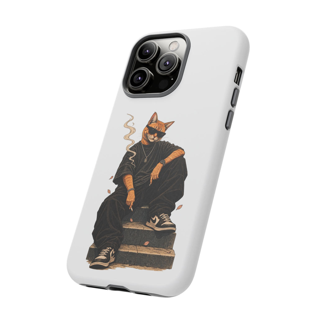 Cat Gangsta Phone Case — Cool Streetwear Cat Design
