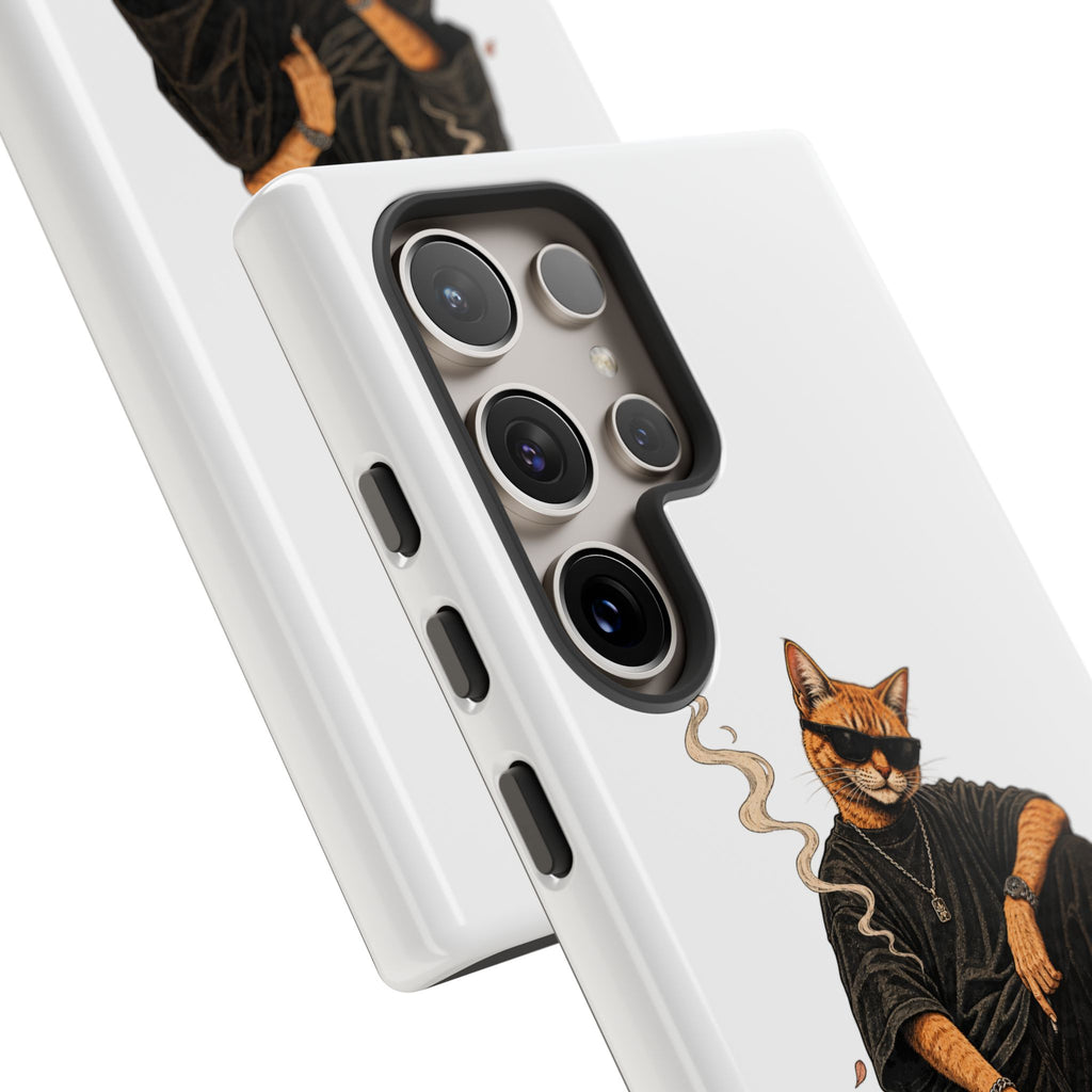 Cat Gangsta Phone Case — Cool Streetwear Cat Design