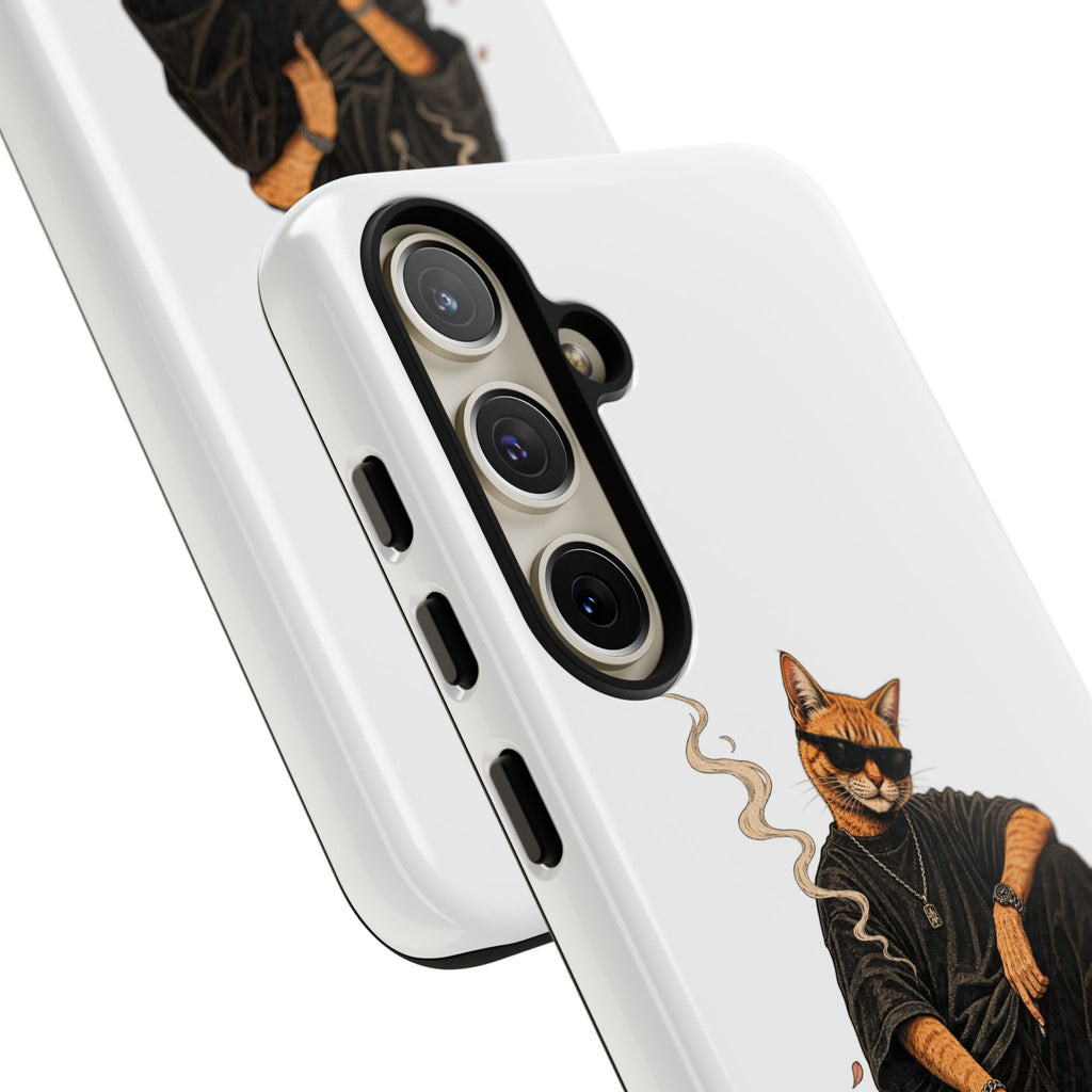 Cat Gangsta Phone Case — Cool Streetwear Cat Design