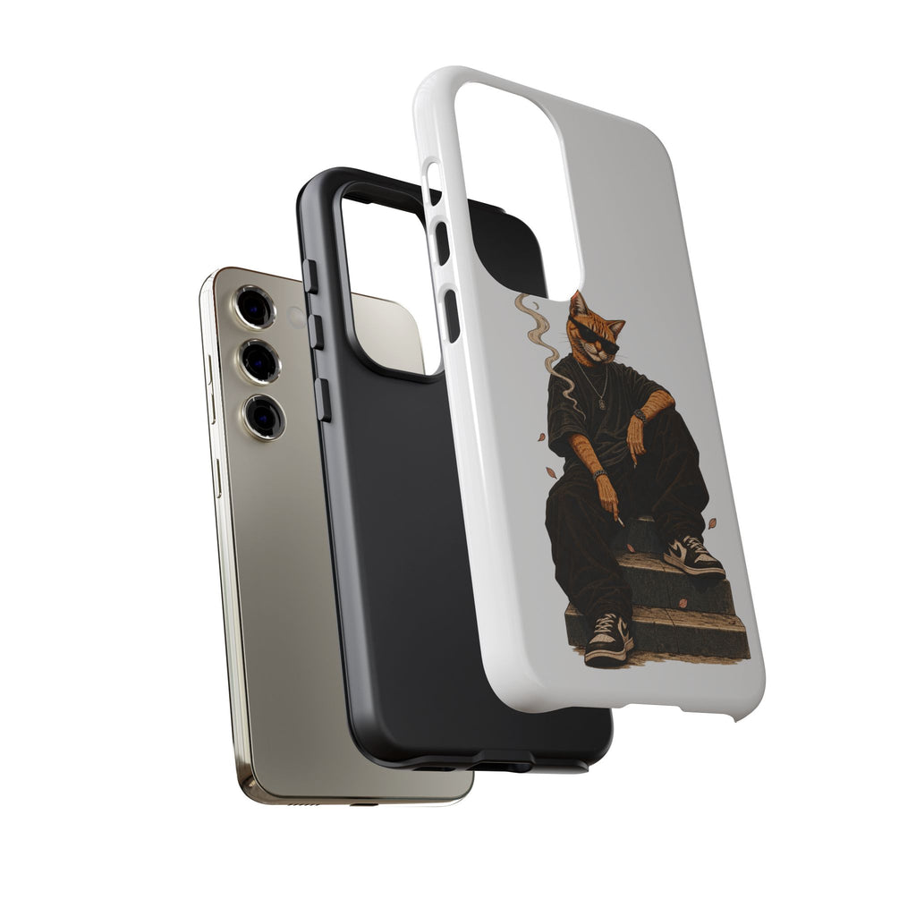 Cat Gangsta Phone Case — Cool Streetwear Cat Design