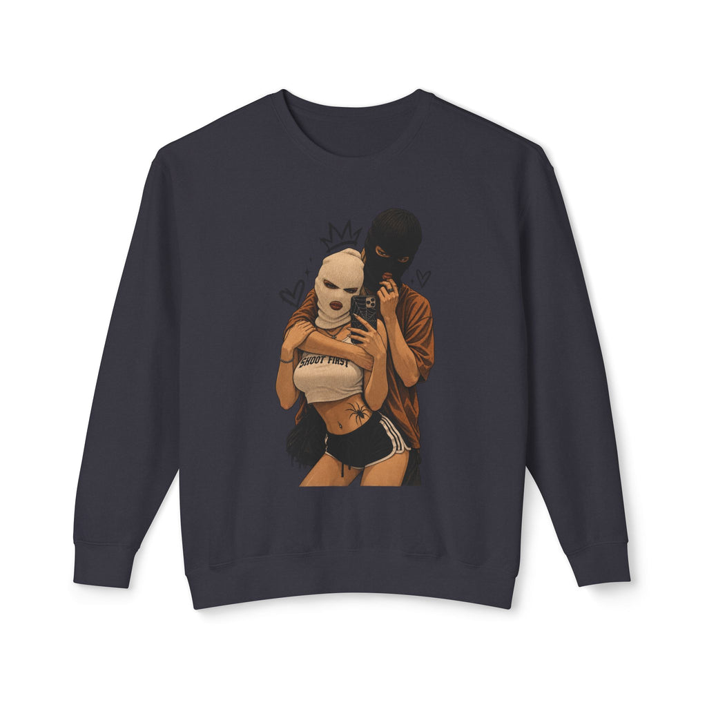 Couple Selfie Art Crewneck Sweatshirt