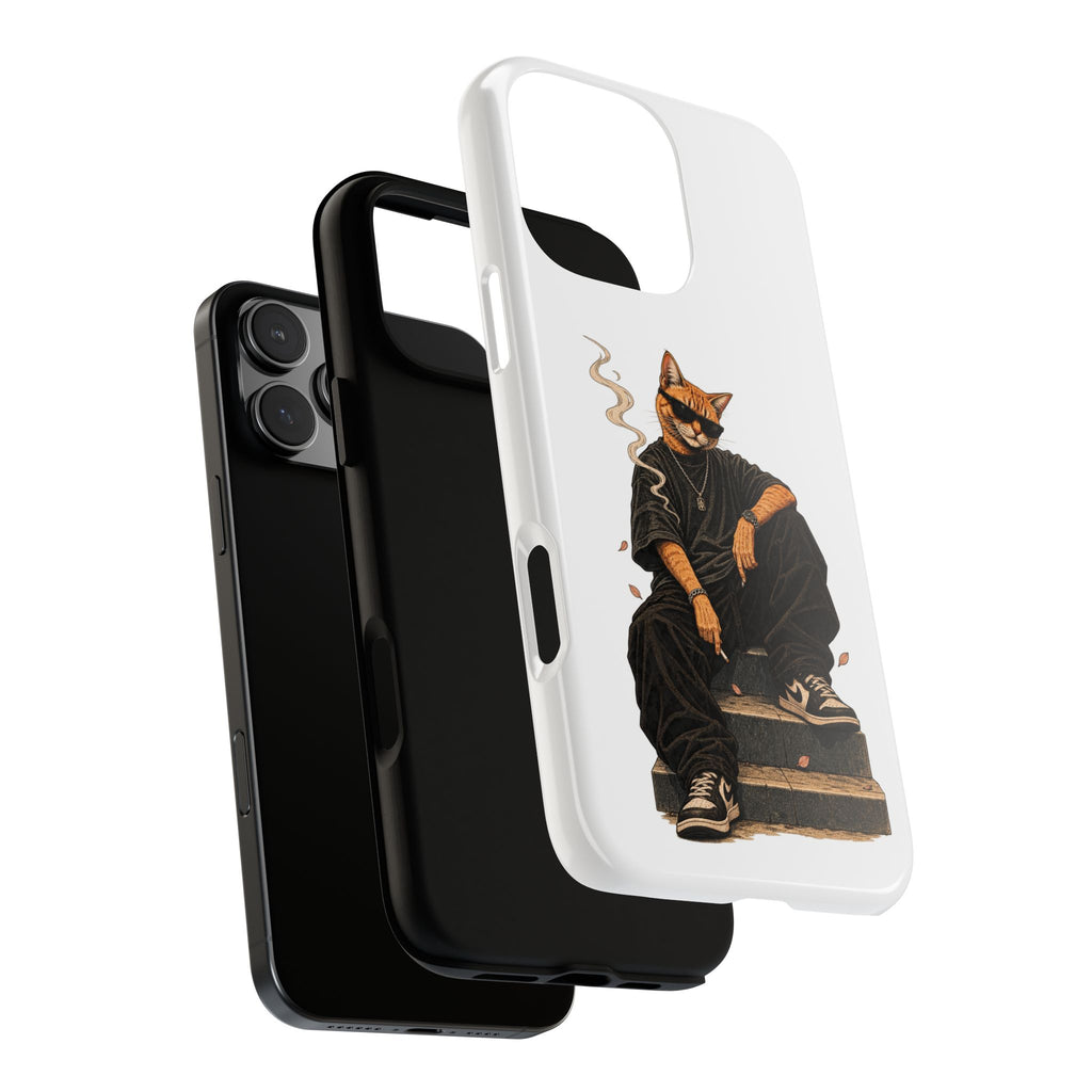 Cat Gangsta Phone Case — Cool Streetwear Cat Design