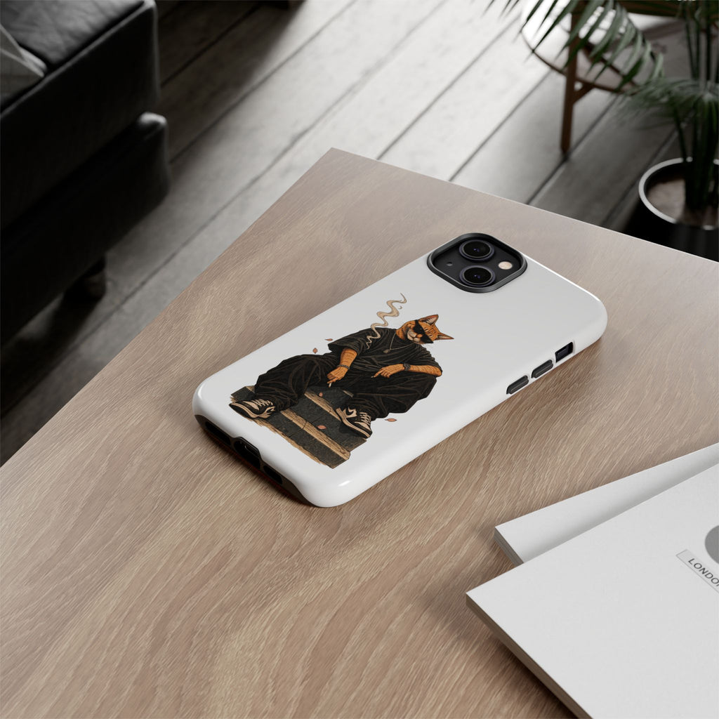 Cat Gangsta Phone Case — Cool Streetwear Cat Design