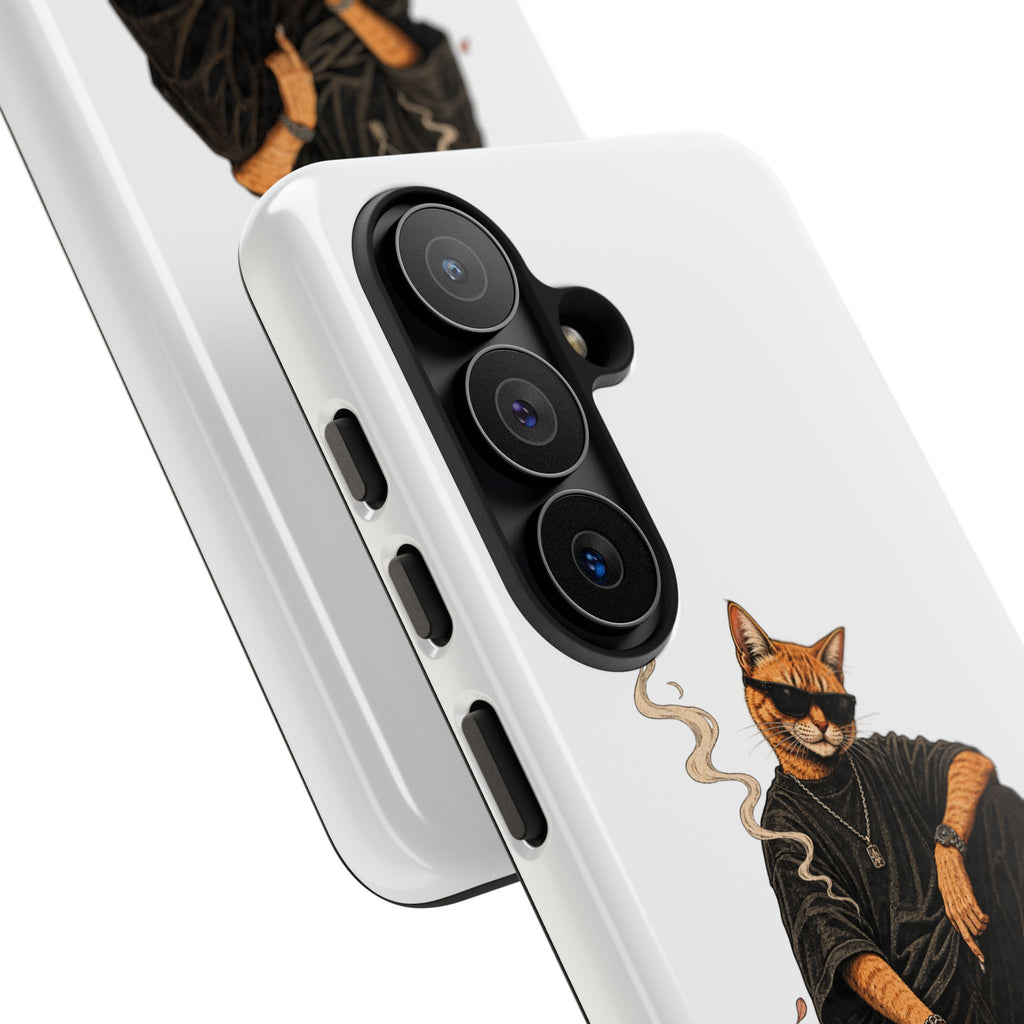 Cat Gangsta Phone Case — Cool Streetwear Cat Design