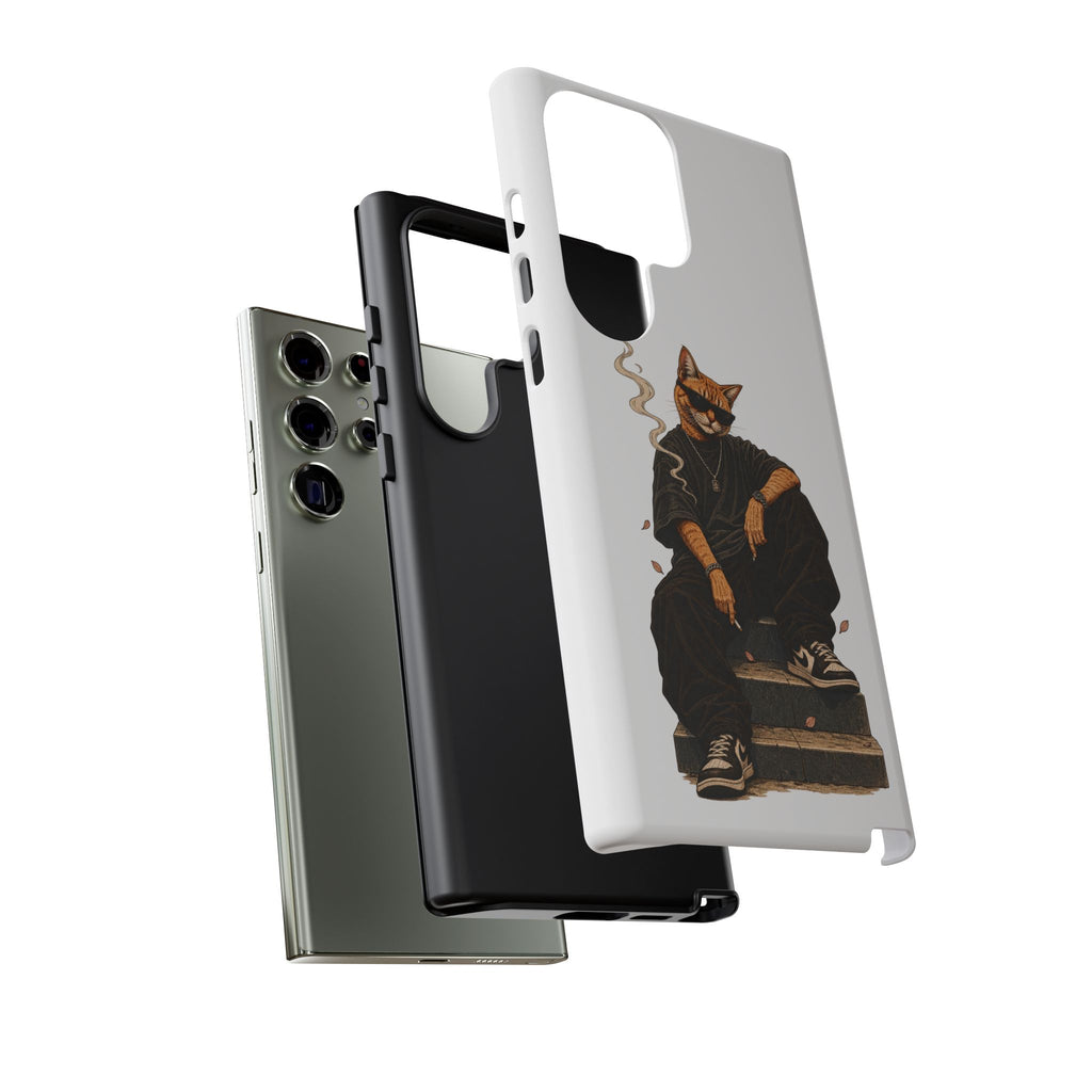 Cat Gangsta Phone Case — Cool Streetwear Cat Design