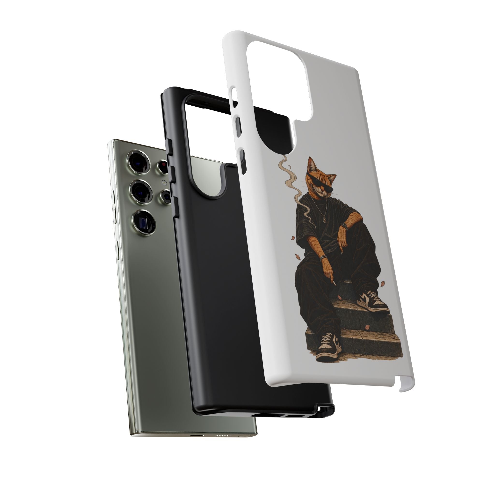 Cat Gangsta Phone Case — Cool Streetwear Cat Design