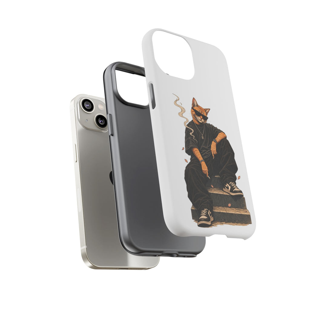 Cat Gangsta Phone Case — Cool Streetwear Cat Design