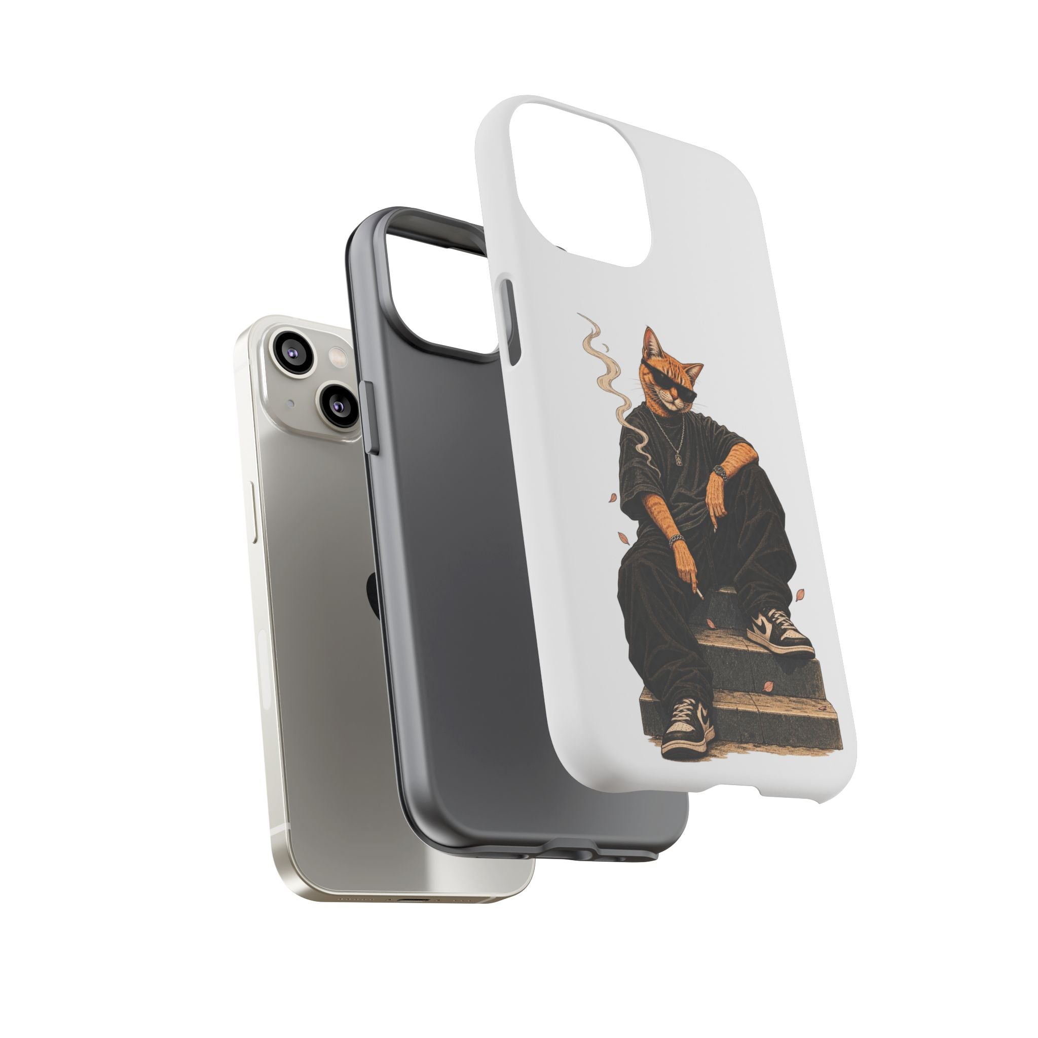 Cat Gangsta Phone Case — Cool Streetwear Cat Design