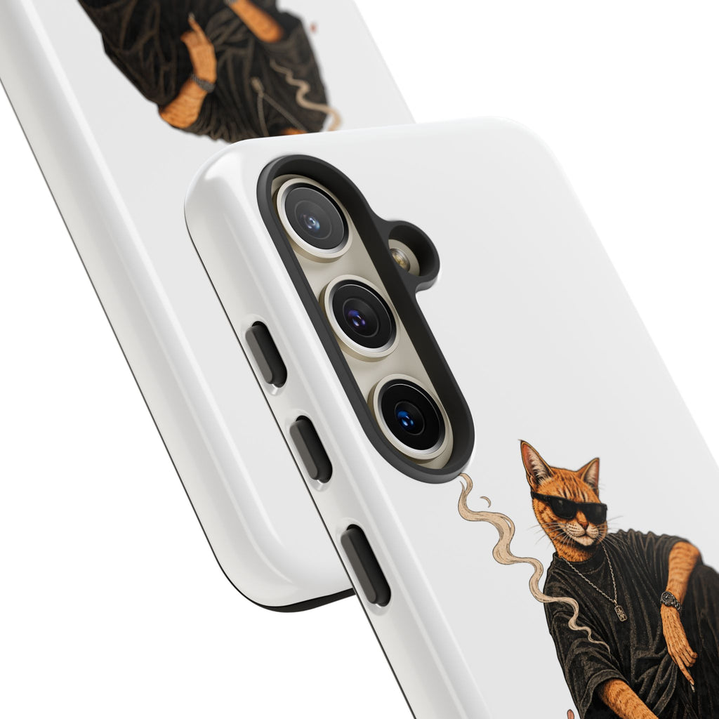 Cat Gangsta Phone Case — Cool Streetwear Cat Design