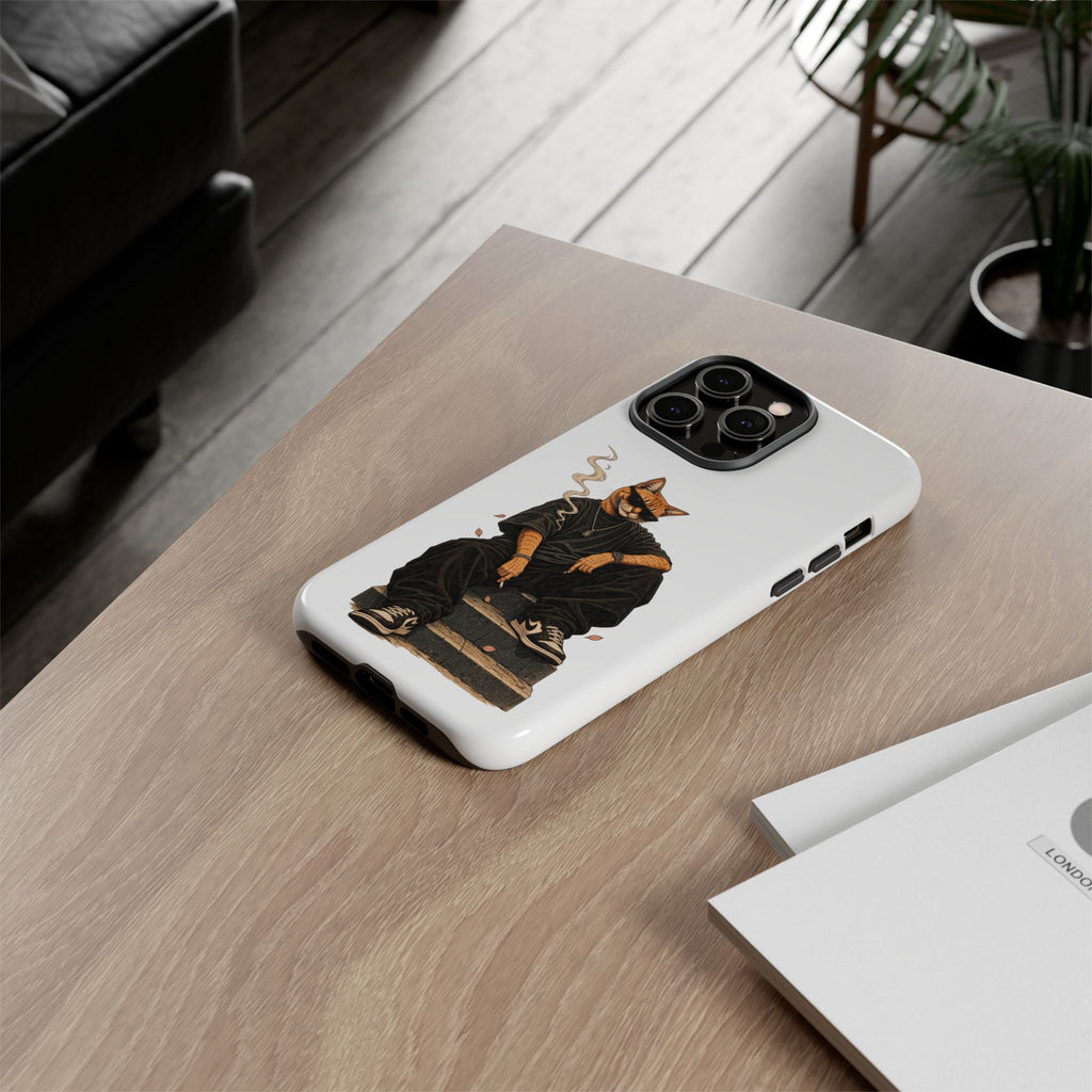 Cat Gangsta Phone Case — Cool Streetwear Cat Design