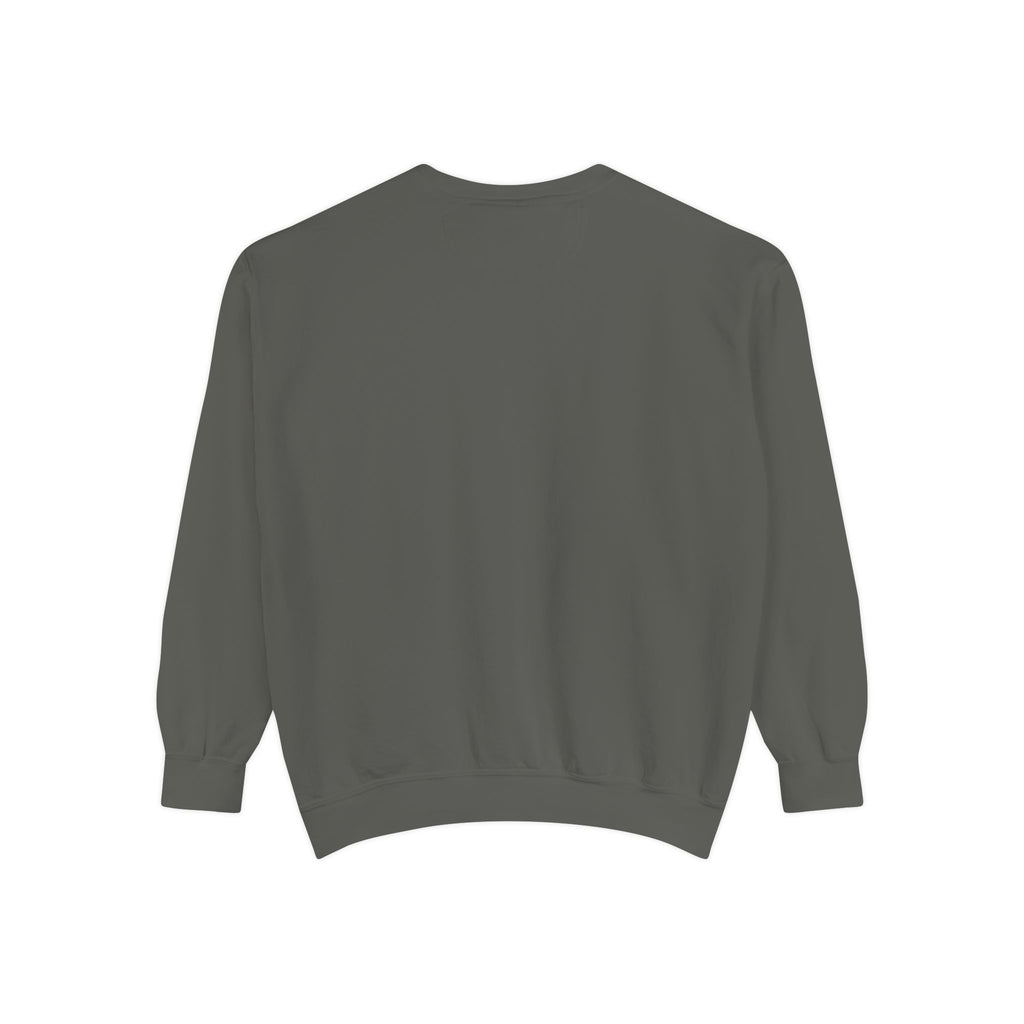Cat Gangster Sweatshirt — Retro Cool Cat Sitting, Smoky Streetwear Crewneck