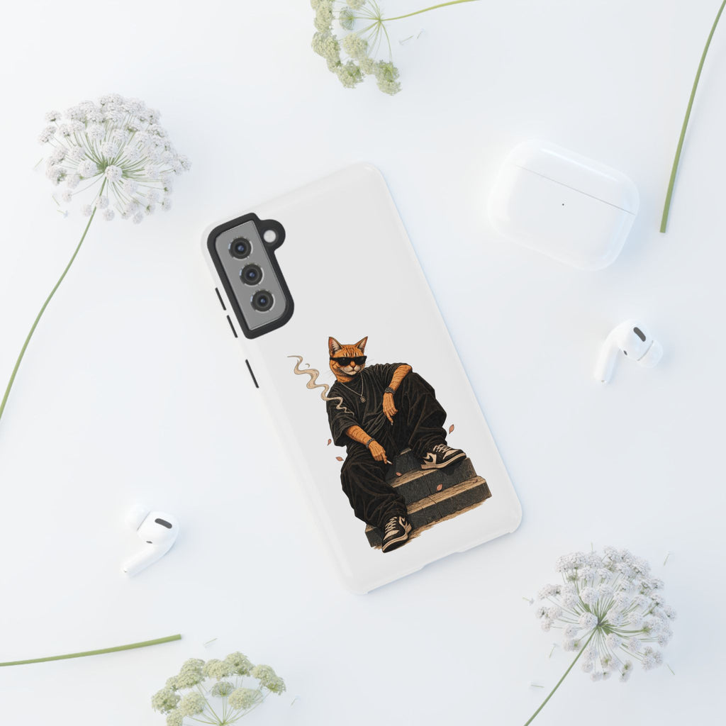 Cat Gangsta Phone Case — Cool Streetwear Cat Design