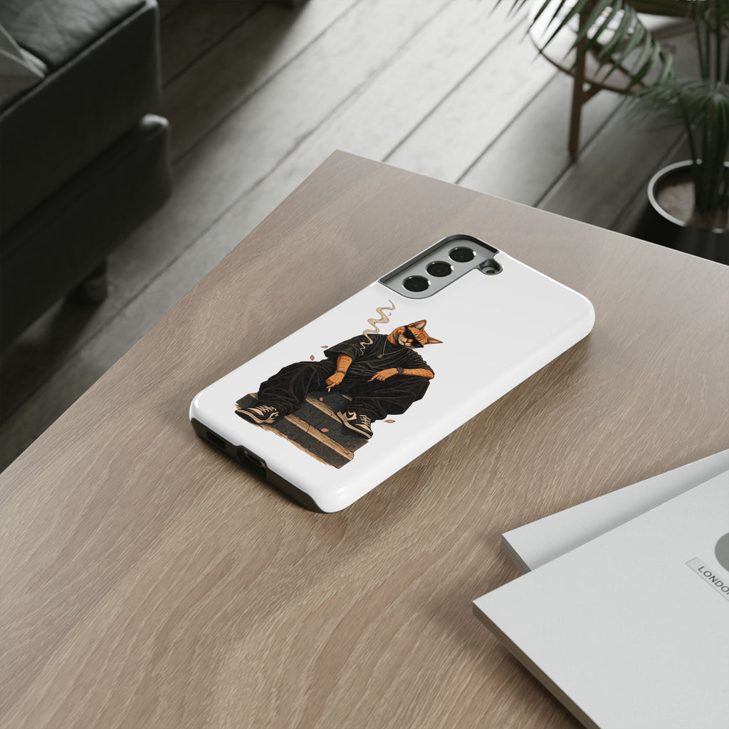 Cat Gangsta Phone Case — Cool Streetwear Cat Design