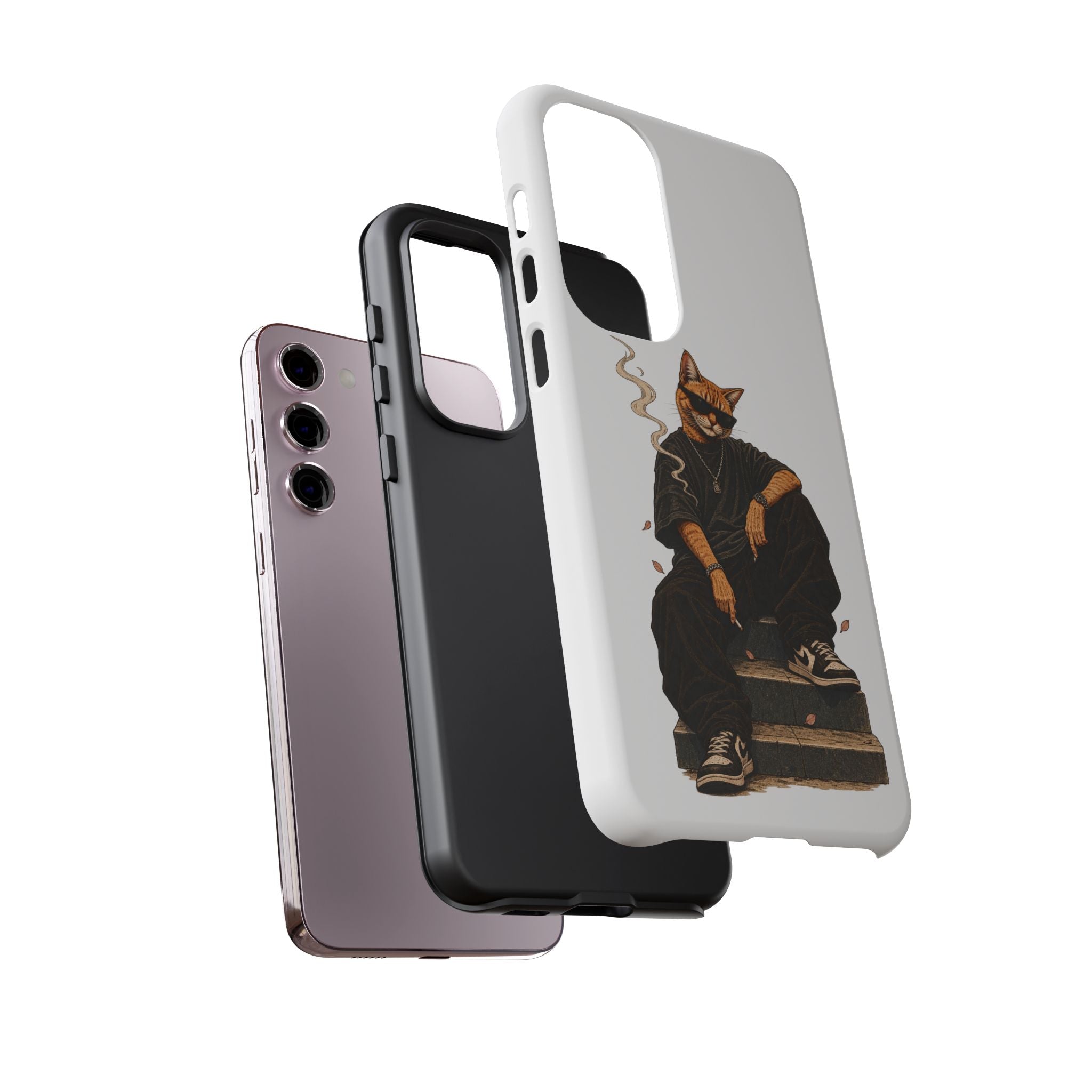 Cat Gangsta Phone Case — Cool Streetwear Cat Design