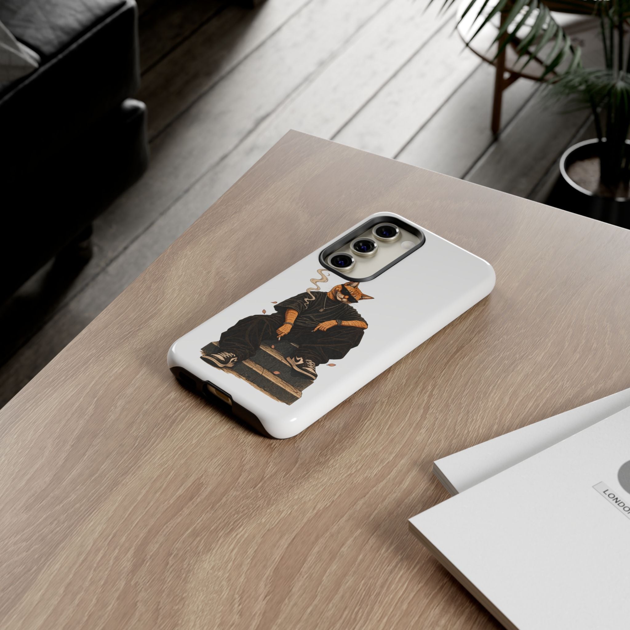 Cat Gangsta Phone Case — Cool Streetwear Cat Design