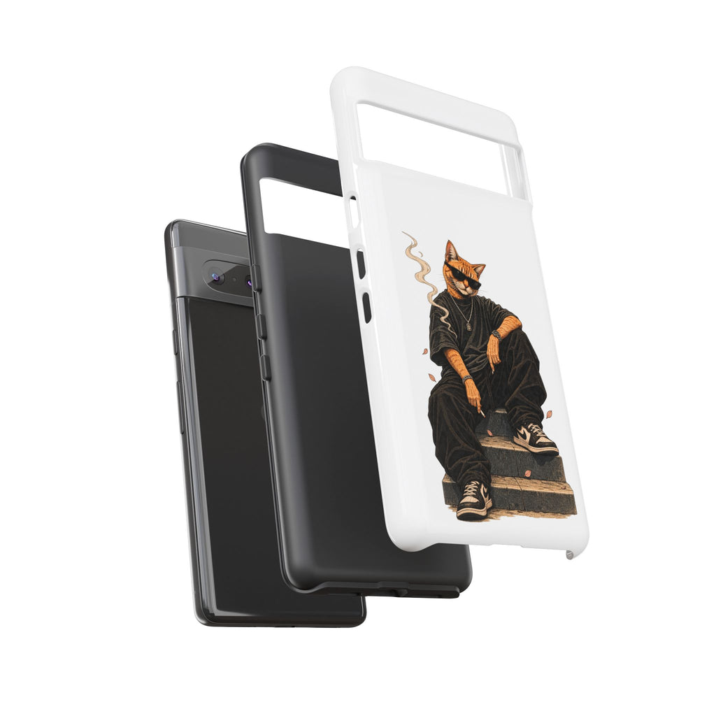 Cat Gangsta Phone Case — Cool Streetwear Cat Design