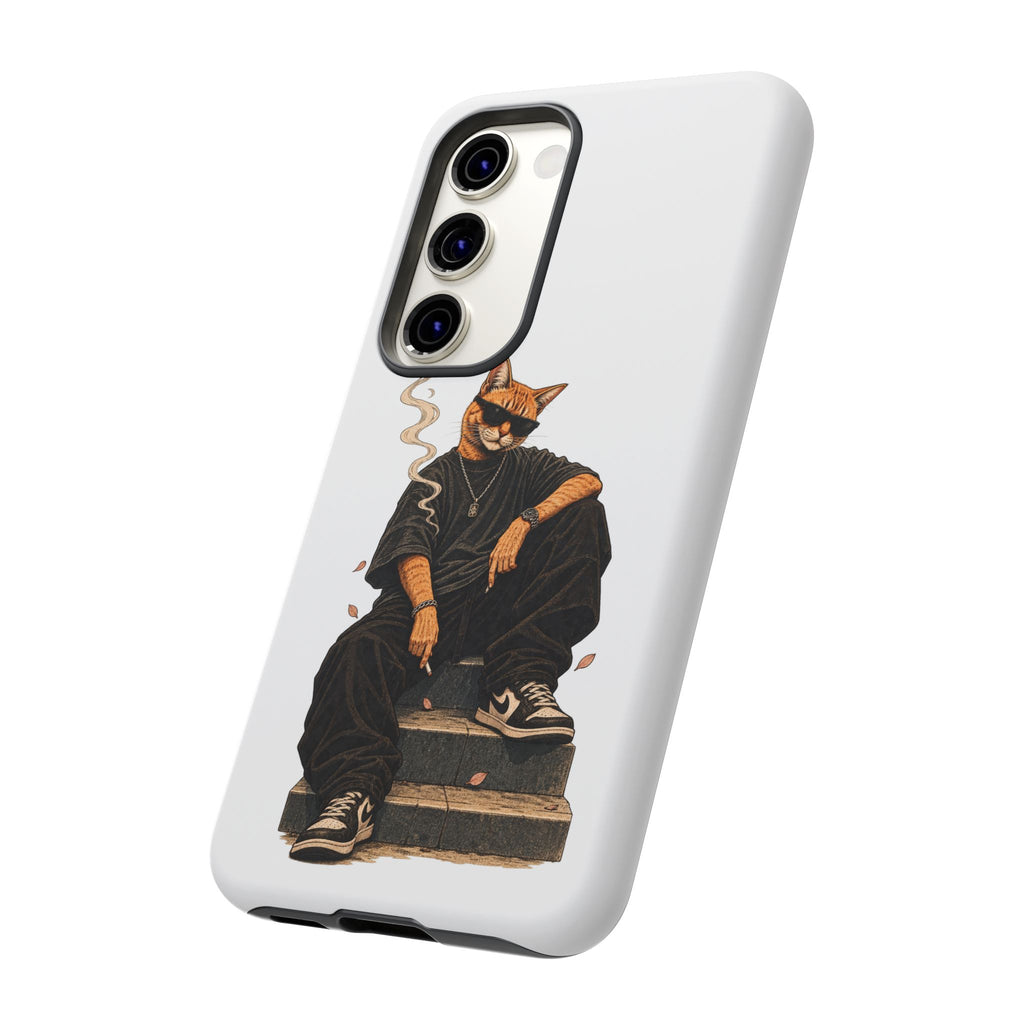 Cat Gangsta Phone Case — Cool Streetwear Cat Design