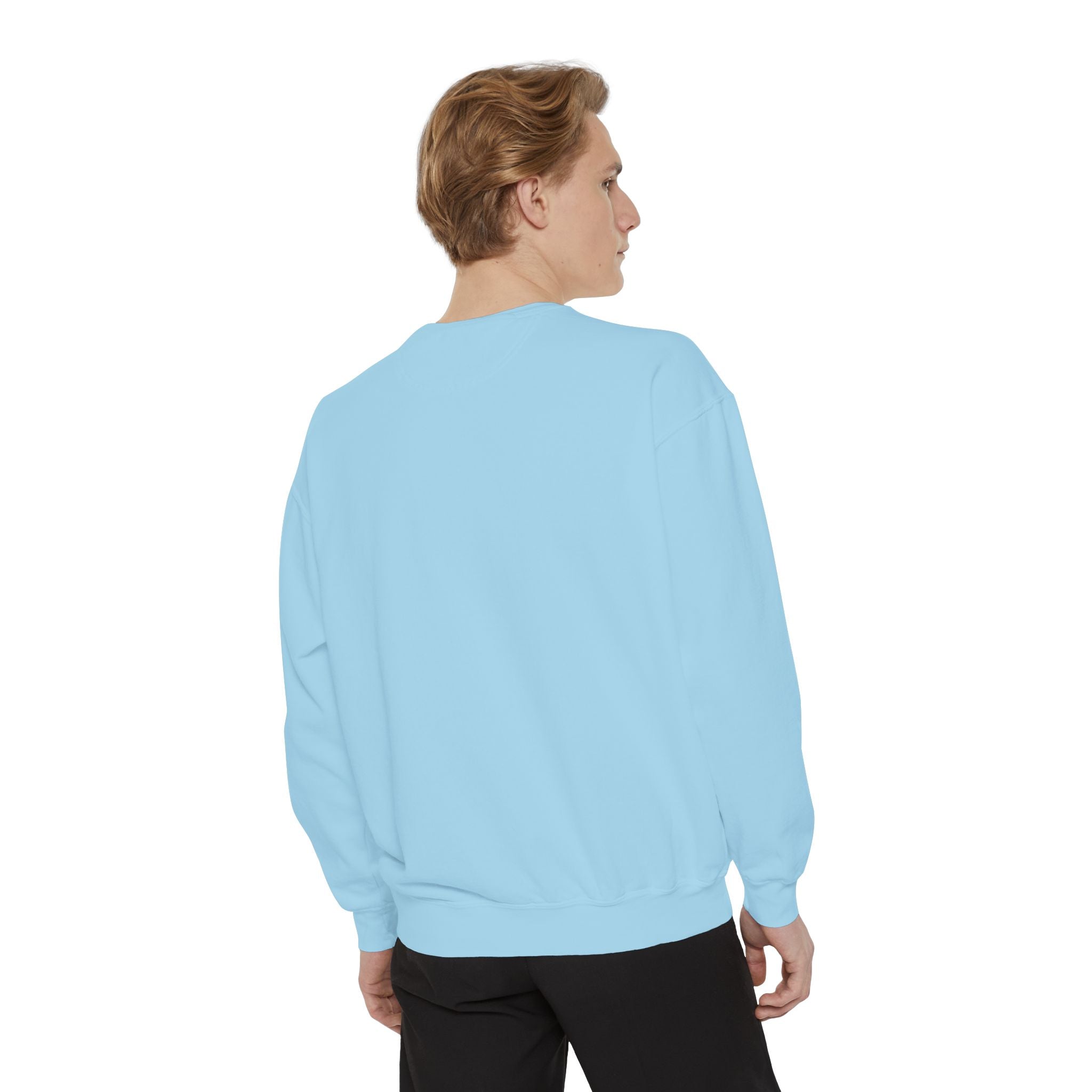 Cat Gangster Sweatshirt — Retro Cool Cat Sitting, Smoky Streetwear Crewneck