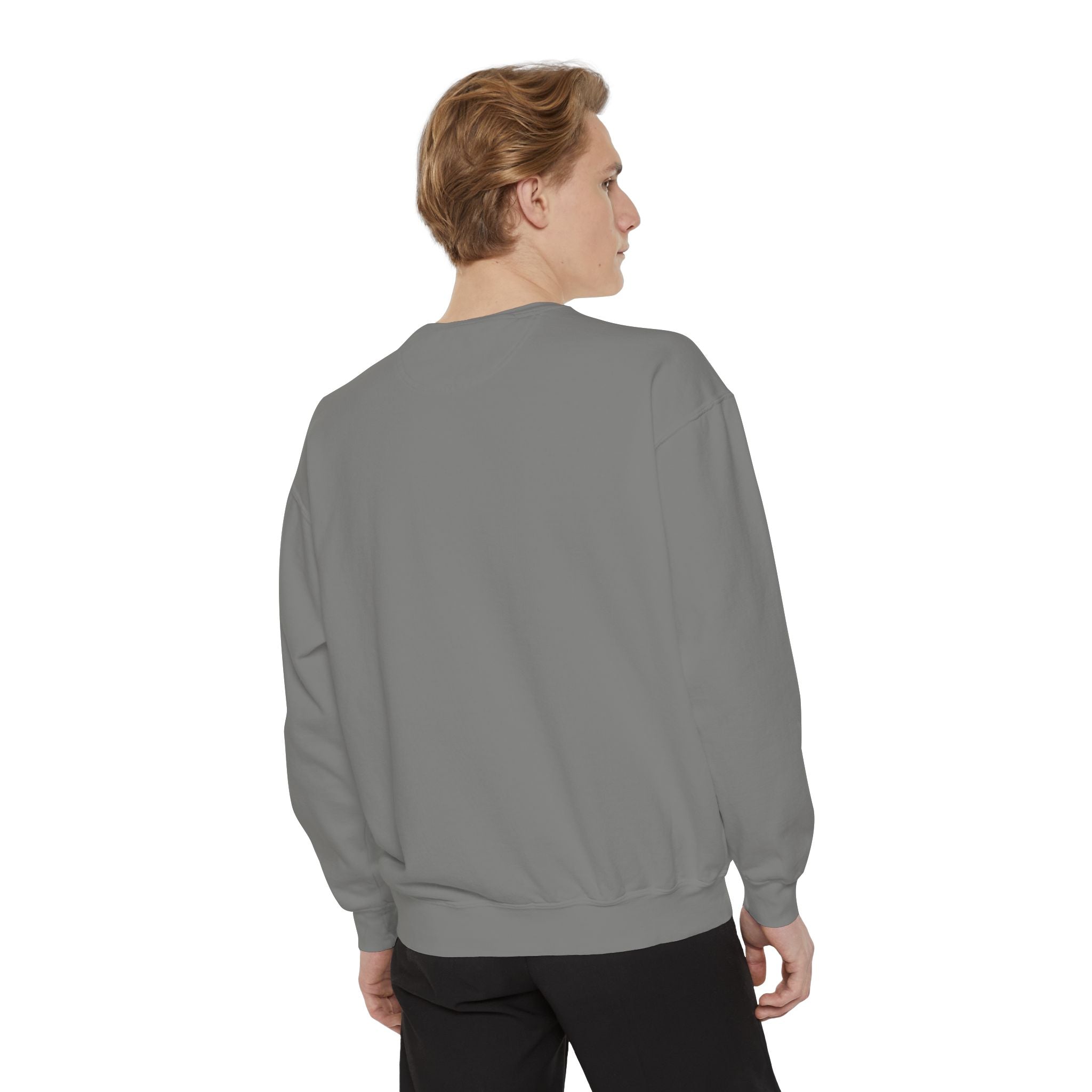 Cat Gangster Sweatshirt — Retro Cool Cat Sitting, Smoky Streetwear Crewneck