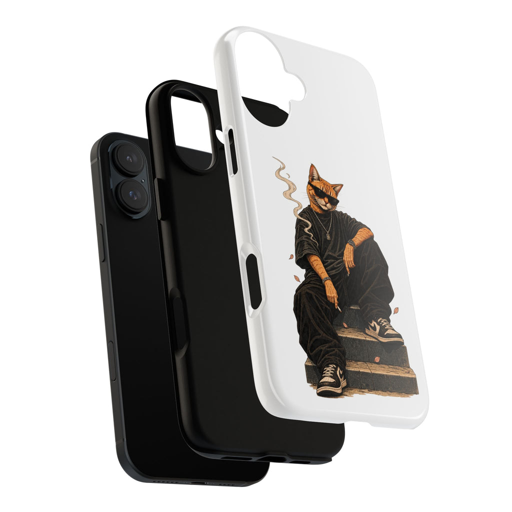 Cat Gangsta Phone Case — Cool Streetwear Cat Design