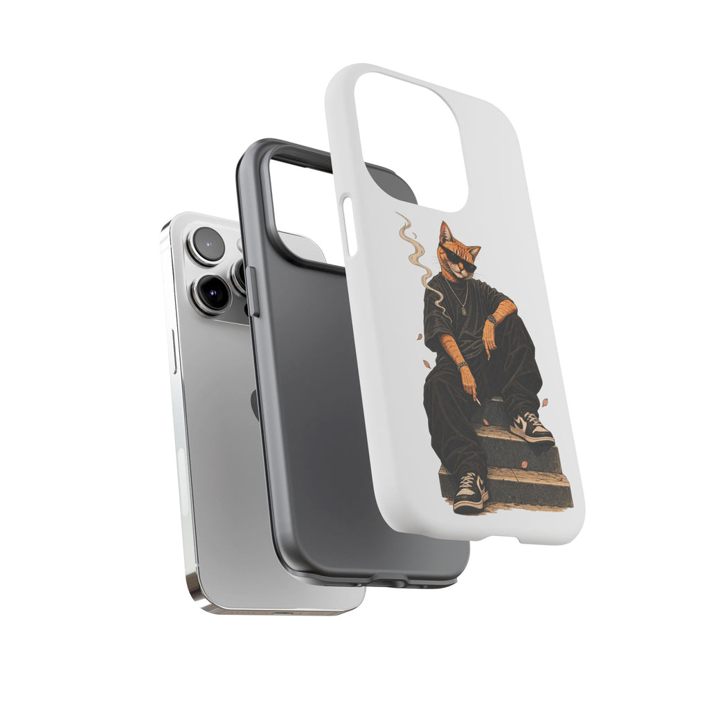 Cat Gangsta Phone Case — Cool Streetwear Cat Design