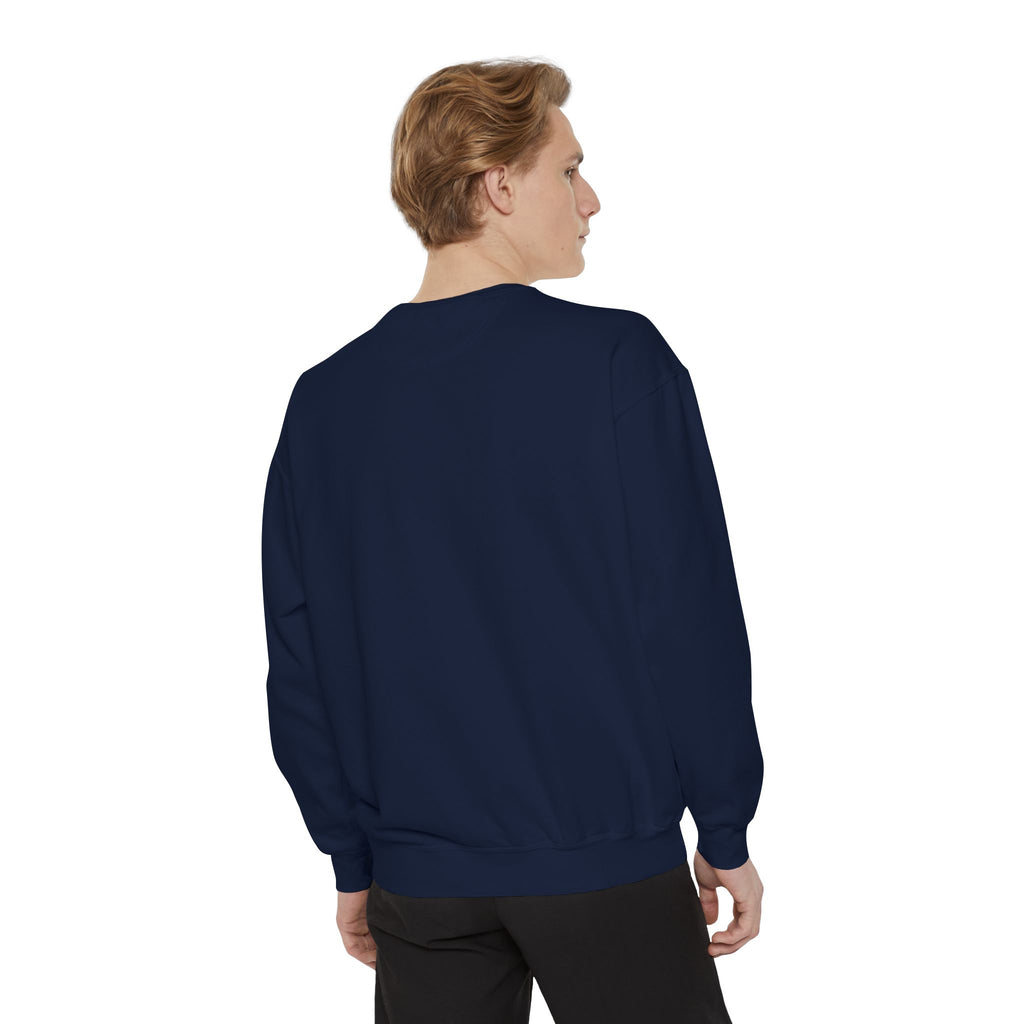 Cat Gangster Sweatshirt — Retro Cool Cat Sitting, Smoky Streetwear Crewneck