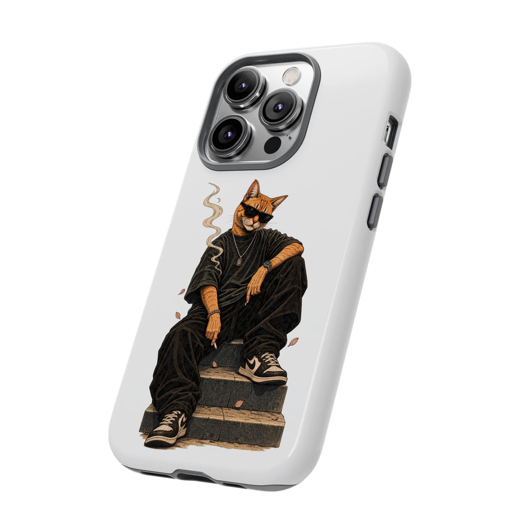 Cat Gangsta Phone Case — Cool Streetwear Cat Design