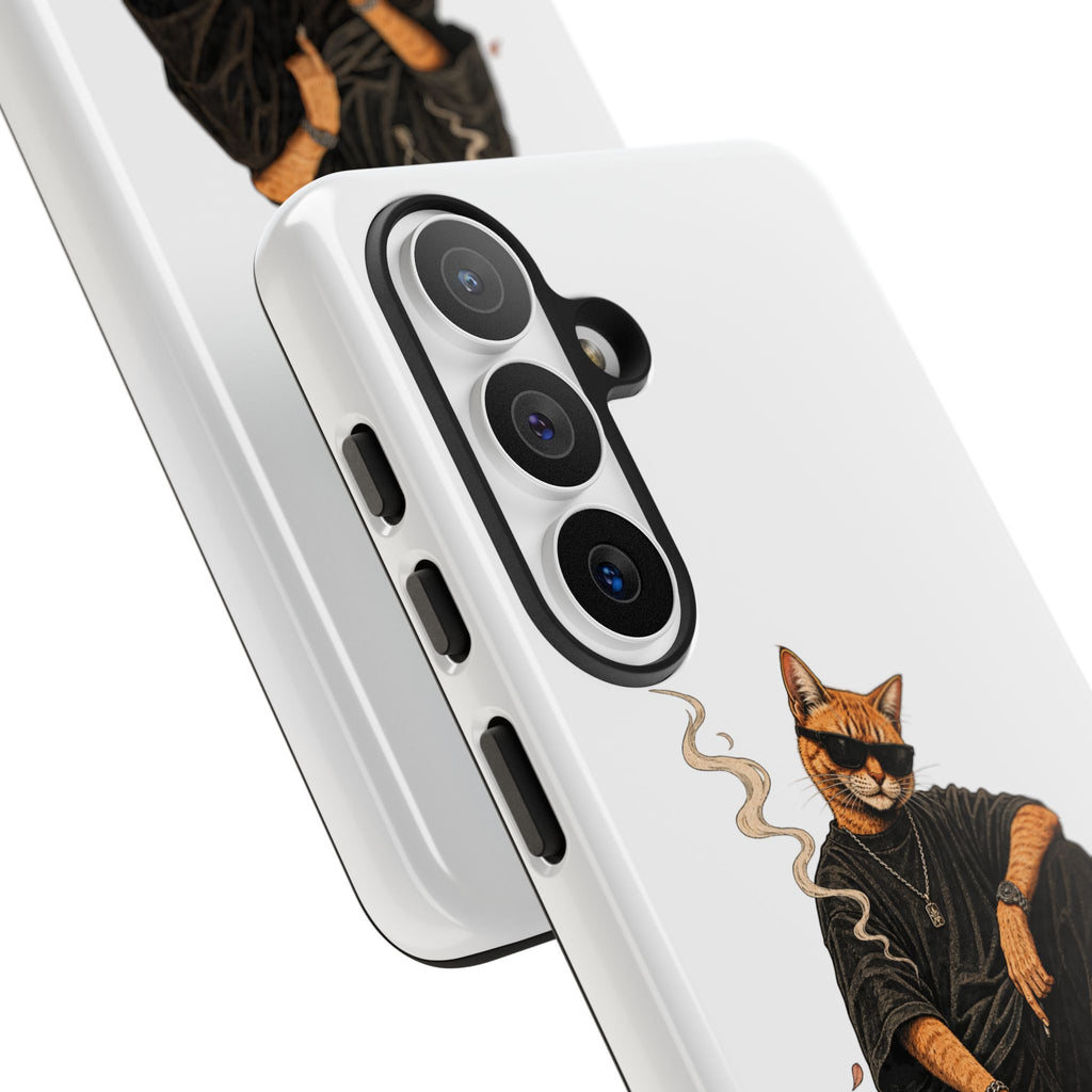 Cat Gangsta Phone Case — Cool Streetwear Cat Design