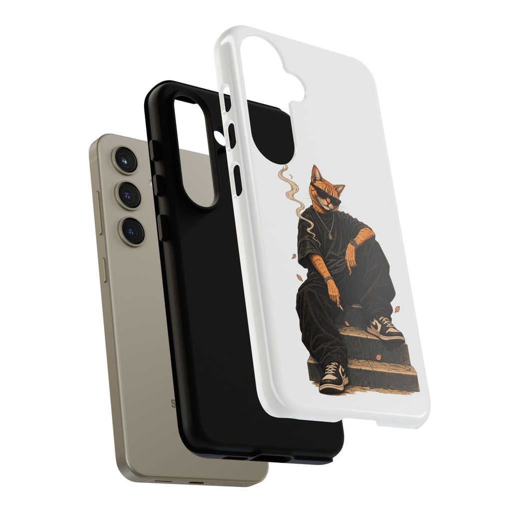Cat Gangsta Phone Case — Cool Streetwear Cat Design