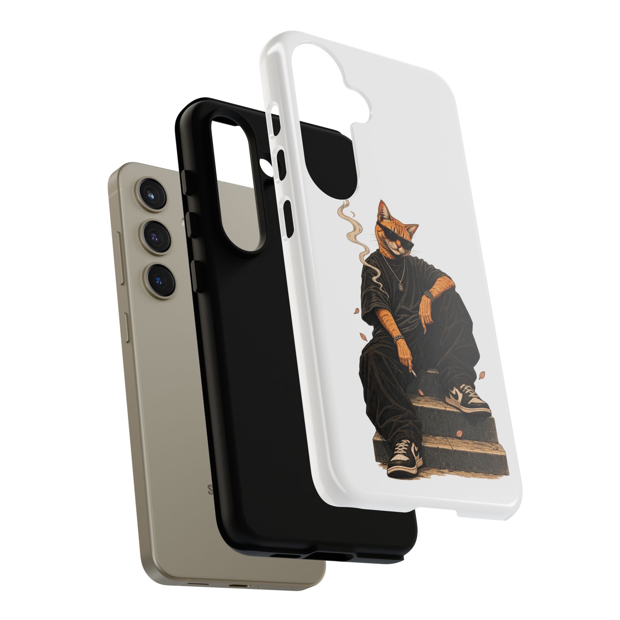 Cat Gangsta Phone Case — Cool Streetwear Cat Design