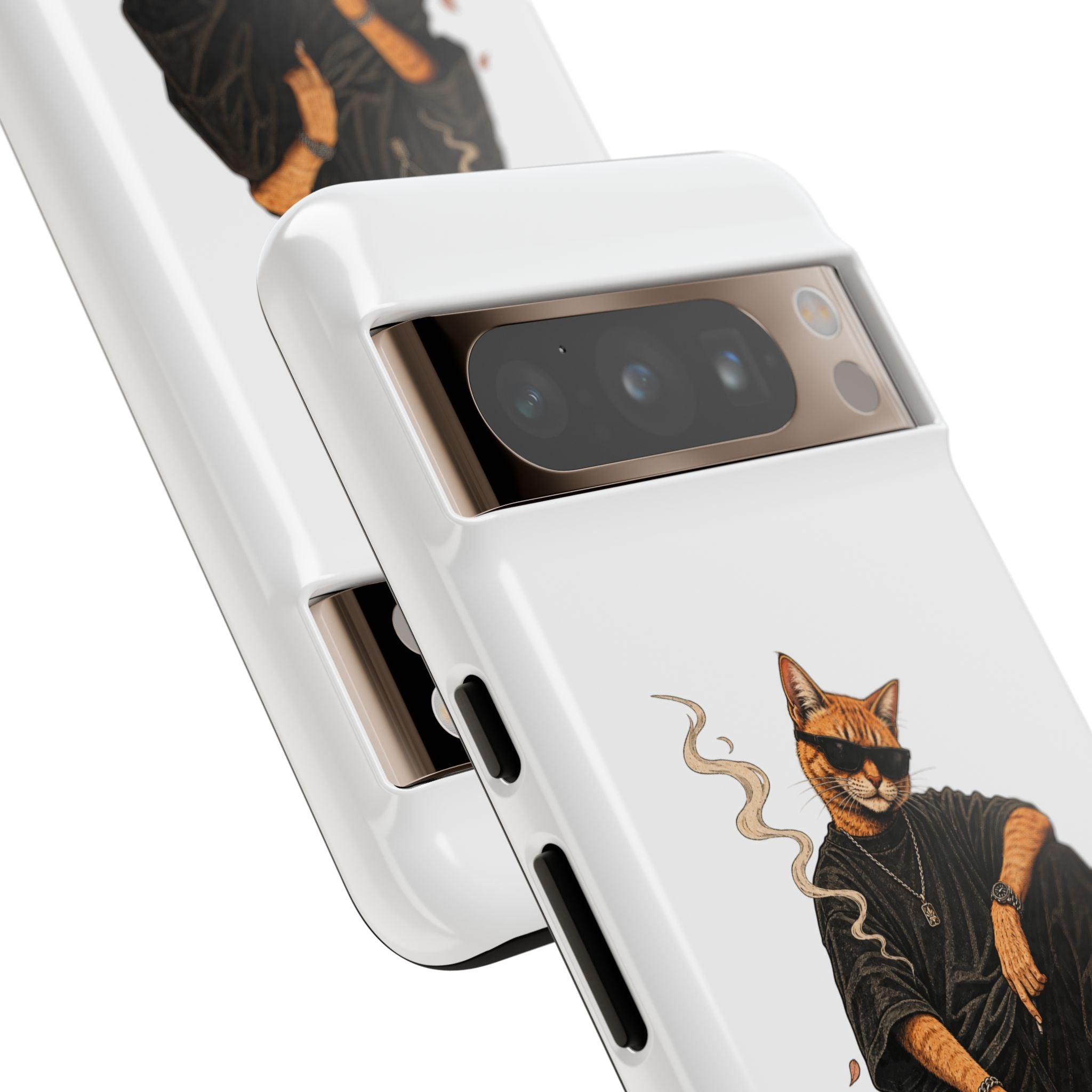 Cat Gangsta Phone Case — Cool Streetwear Cat Design