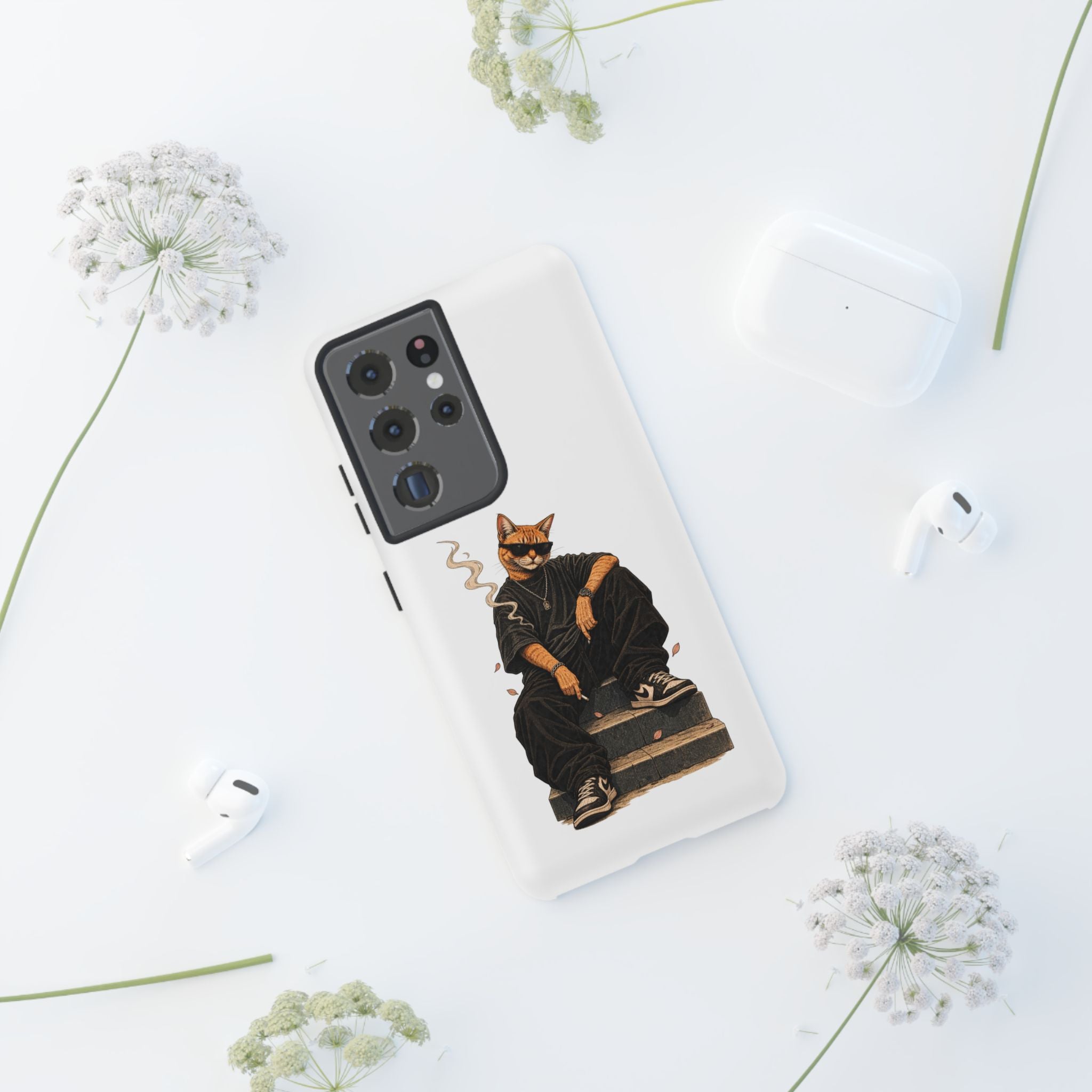Cat Gangsta Phone Case — Cool Streetwear Cat Design