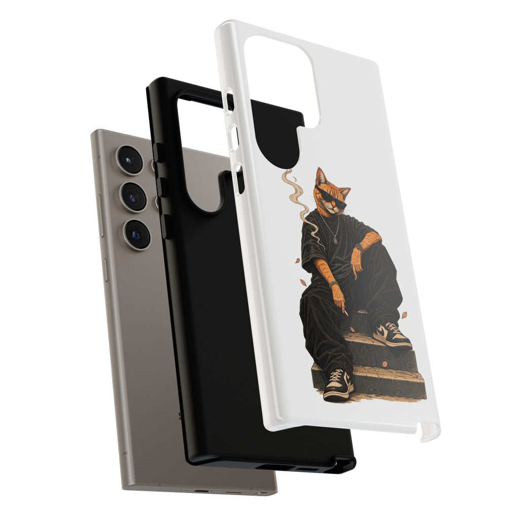 Cat Gangsta Phone Case — Cool Streetwear Cat Design