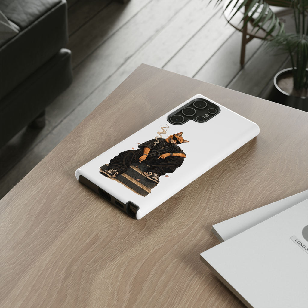 Cat Gangsta Phone Case — Cool Streetwear Cat Design
