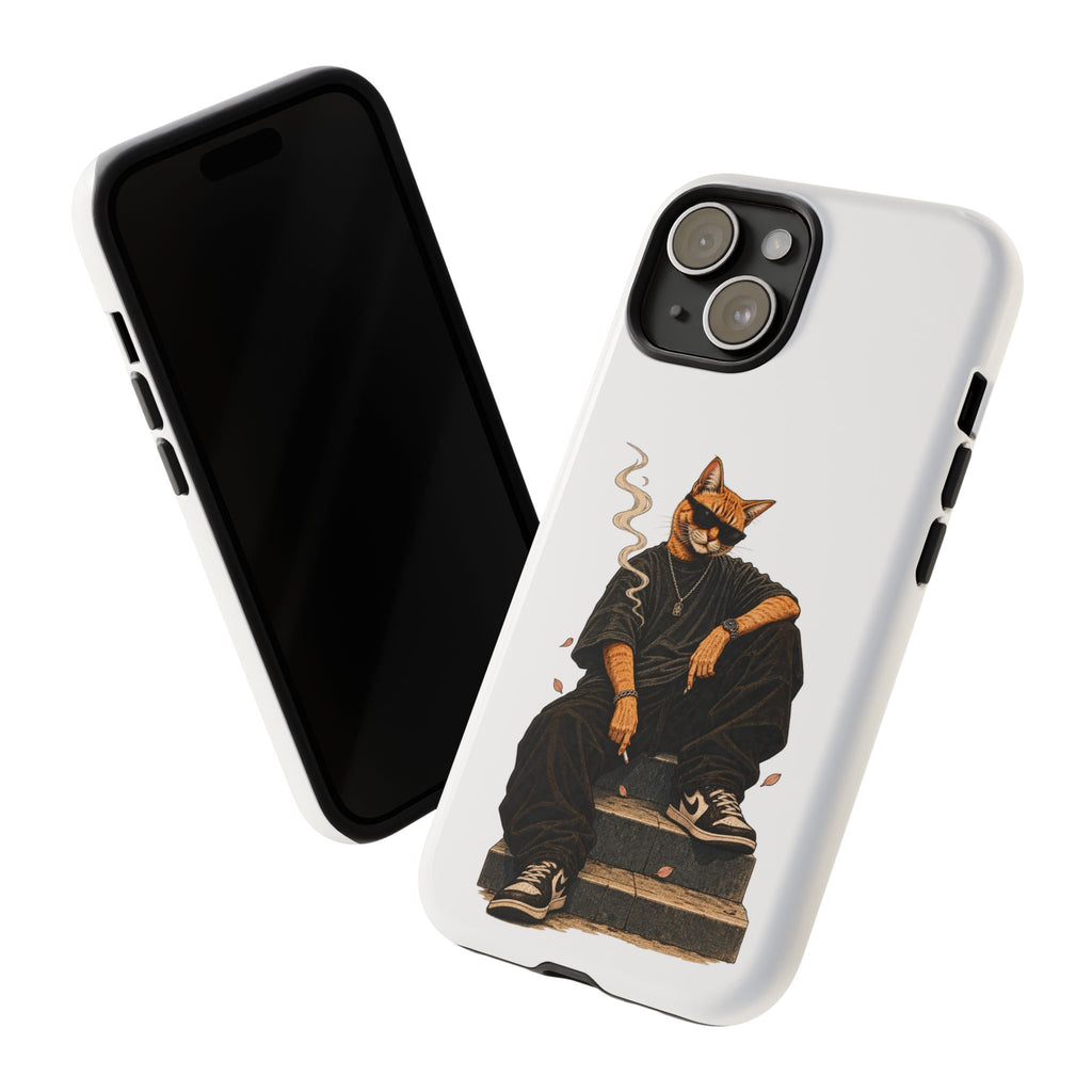 Cat Gangsta Phone Case — Cool Streetwear Cat Design
