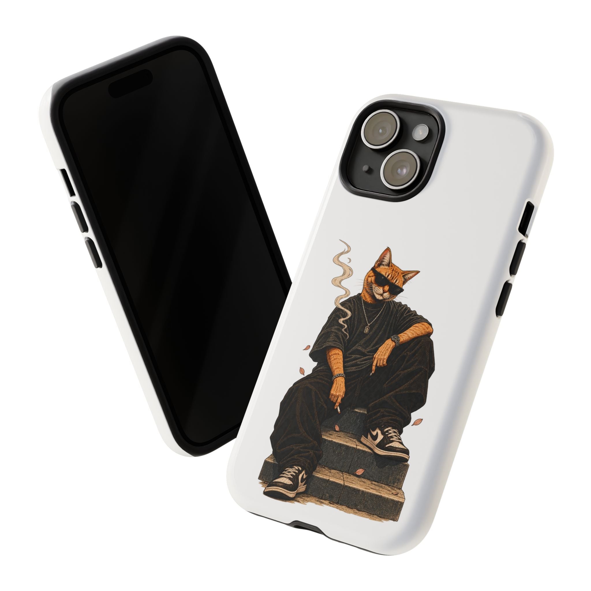 Cat Gangsta Phone Case — Cool Streetwear Cat Design