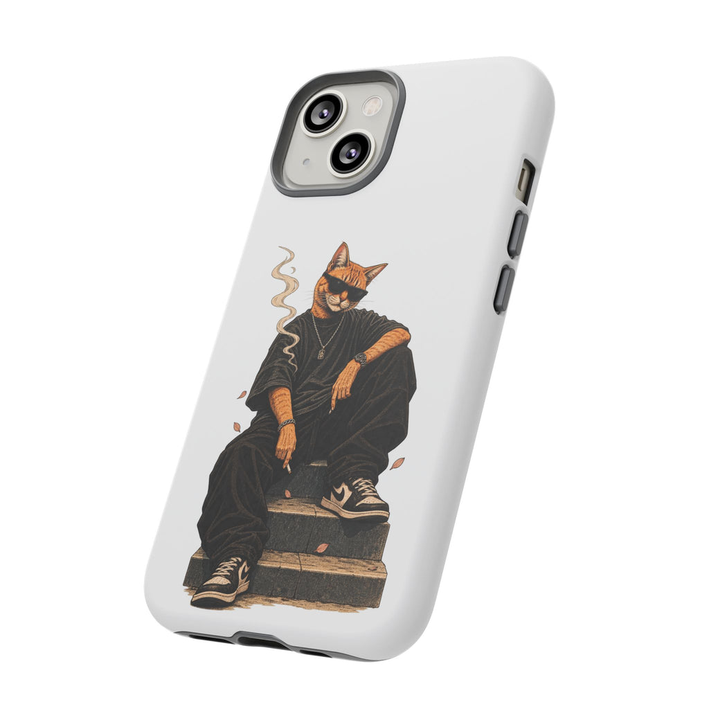 Cat Gangsta Phone Case — Cool Streetwear Cat Design