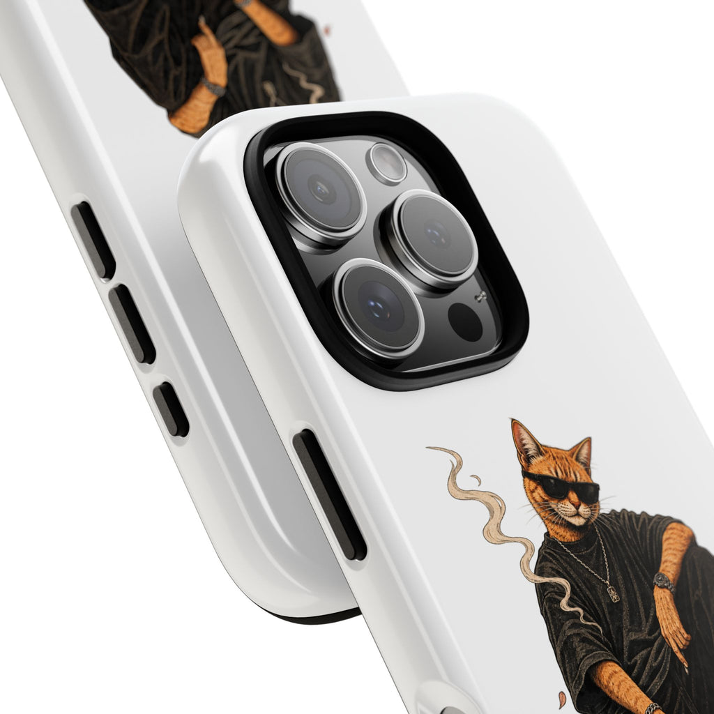Cat Gangsta Phone Case — Cool Streetwear Cat Design