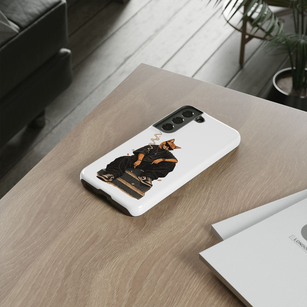 Cat Gangsta Phone Case — Cool Streetwear Cat Design