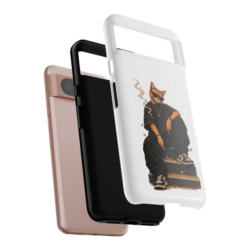 Cat Gangsta Phone Case — Cool Streetwear Cat Design