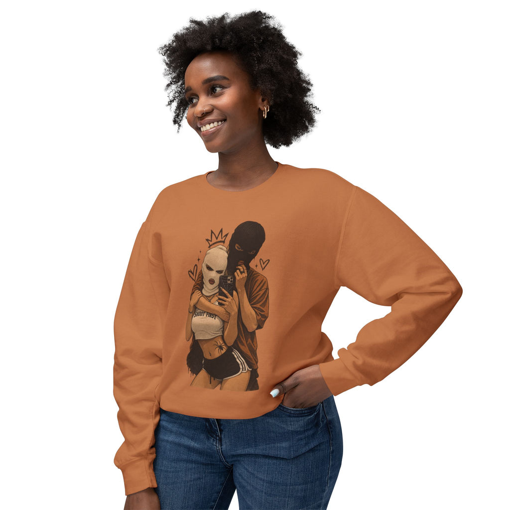 Couple Selfie Art Crewneck Sweatshirt