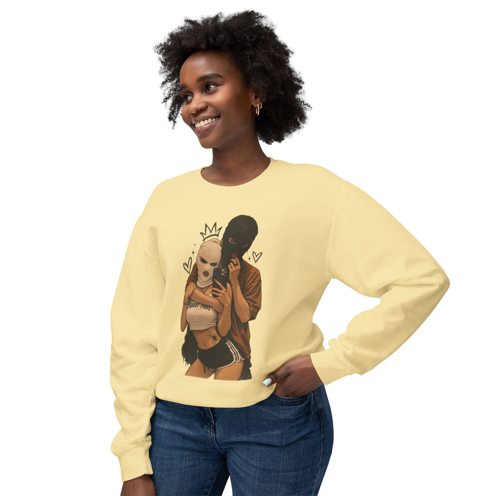 Couple Selfie Art Crewneck Sweatshirt