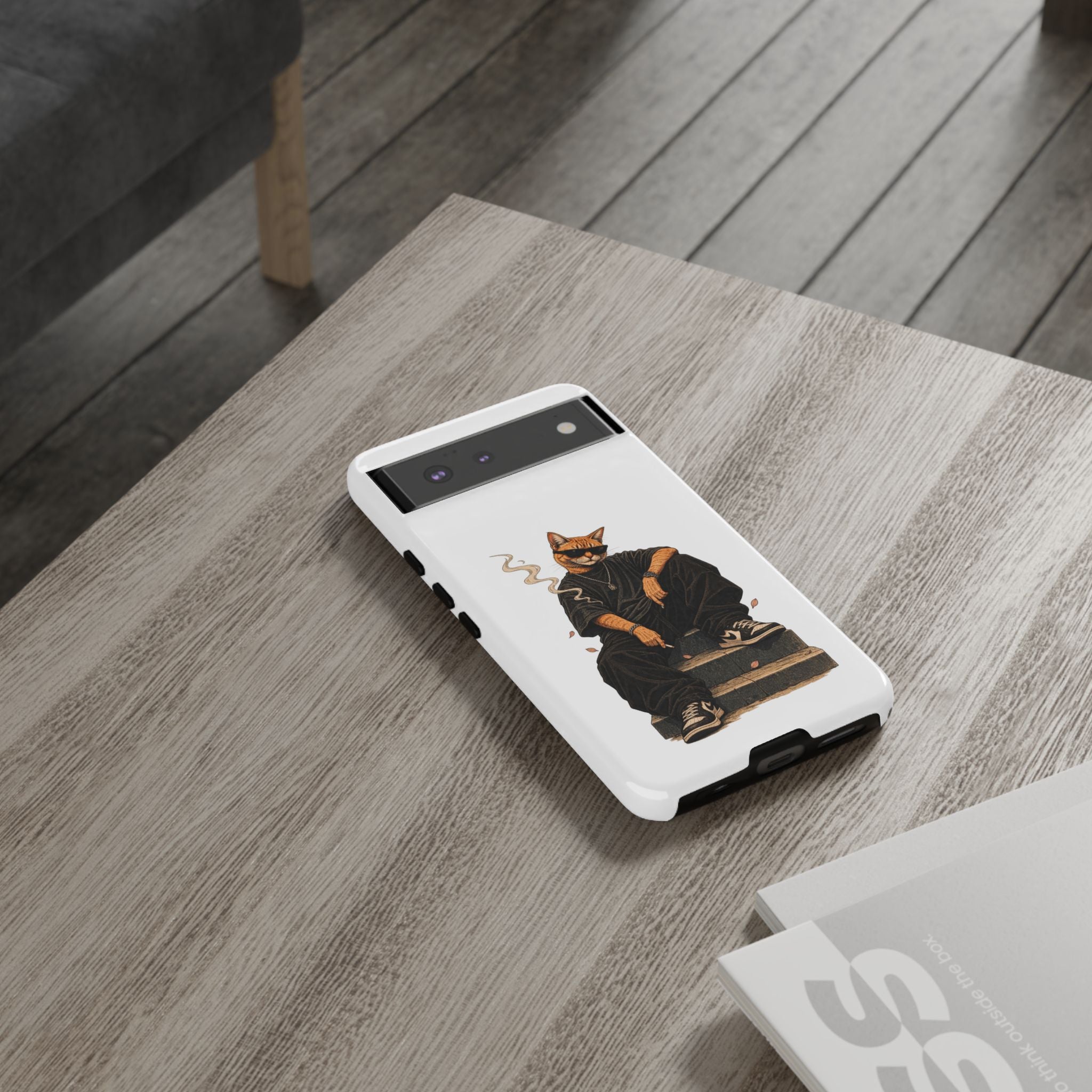 Cat Gangsta Phone Case — Cool Streetwear Cat Design