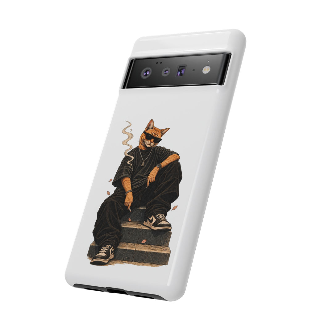 Cat Gangsta Phone Case — Cool Streetwear Cat Design