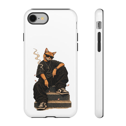 Cat Gangsta Phone Case — Cool Streetwear Cat Design