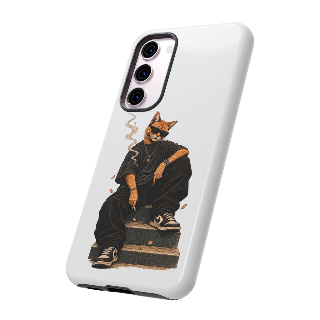 Cat Gangsta Phone Case — Cool Streetwear Cat Design